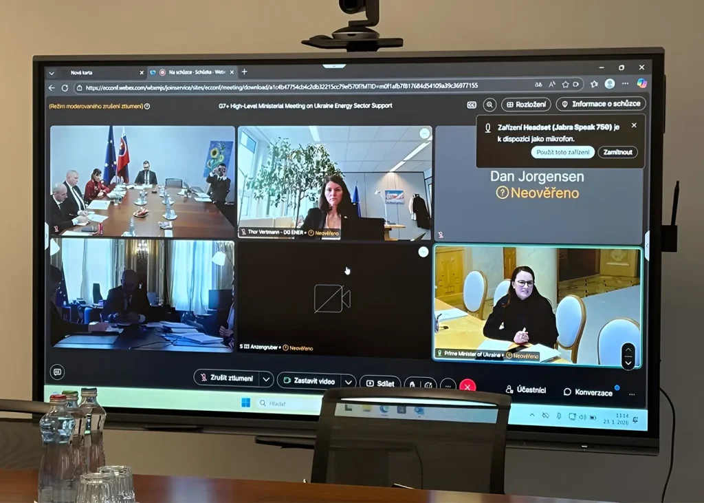 Slovensko na rokovaní G7+ o podpore energetiky Ukrajiny